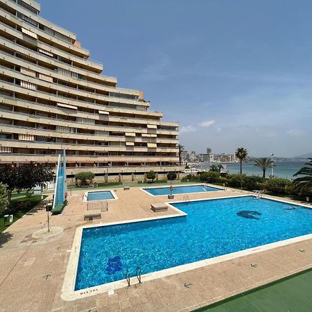 Calpe Apartamento 1A Linea De Playa Piscina Reformado Wifi Aire Kültér fotó